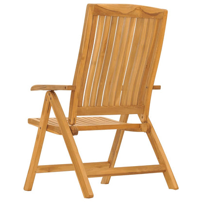 vidaXL Reclining Garden Chair 2 pcs Solid Wood Teak