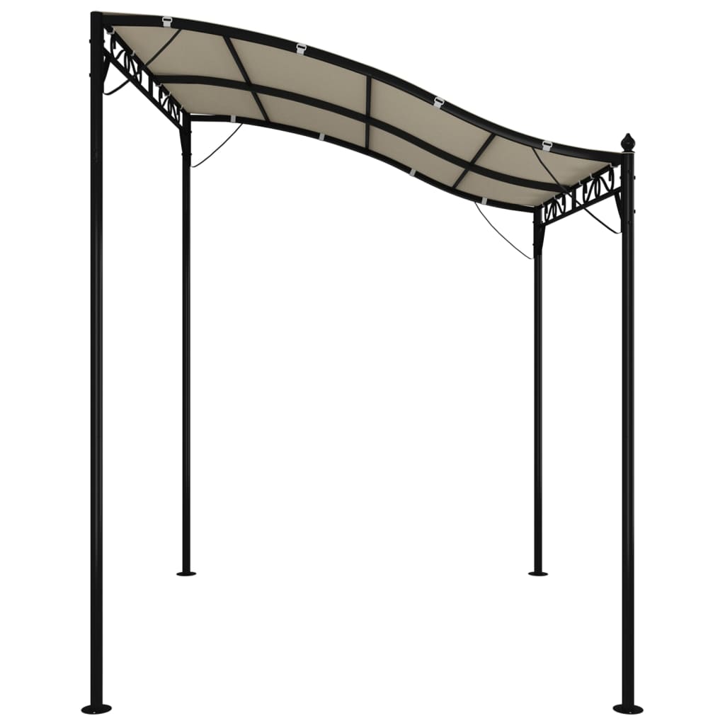 vidaXL Canopy Cream 2x2,3 m 180 g/m² Fabric and Steel
