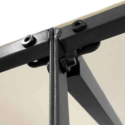 vidaXL Canopy Cream 2x2,3 m 180 g/m² Fabric and Steel