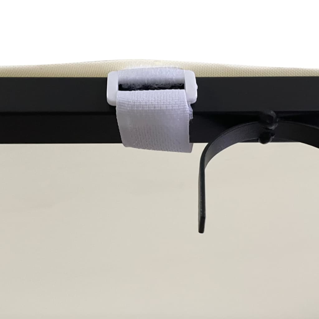 vidaXL Canopy Cream 2x2,3 m 180 g/m² Fabric and Steel