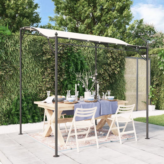 vidaXL Canopy Cream 2x2,3 m 180 g/m² Fabric and Steel