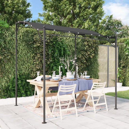 vidaXL Canopy Anthracite 2x2,3 m 180 g/m² Fabric and Steel