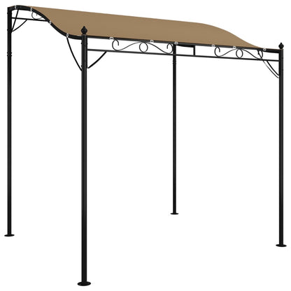 vidaXL Canopy Taupe 2x2,3 m 180 g/m² Fabric and Steel