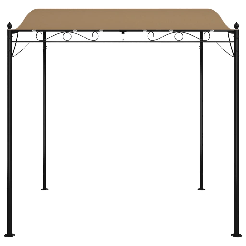 vidaXL Canopy Taupe 2x2,3 m 180 g/m² Fabric and Steel