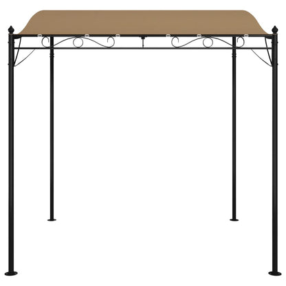 vidaXL Canopy Taupe 2x2,3 m 180 g/m² Fabric and Steel