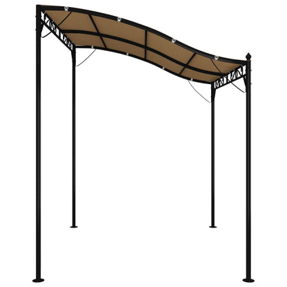 vidaXL Canopy Taupe 2x2,3 m 180 g/m² Fabric and Steel
