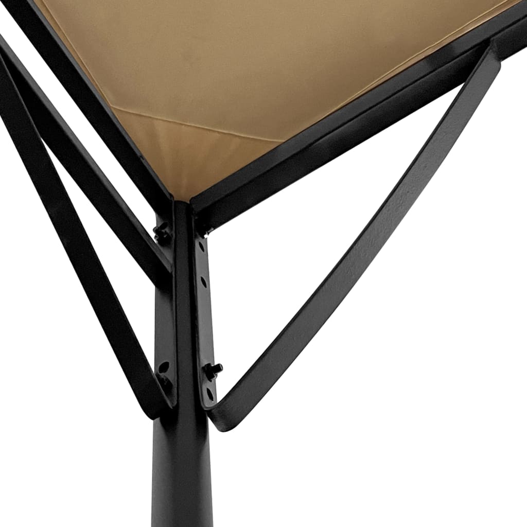 vidaXL Canopy Taupe 2x2,3 m 180 g/m² Fabric and Steel