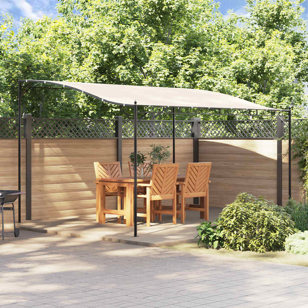 vidaXL Canopy Cream 4x3 m 180 g/m² Fabric and Steel