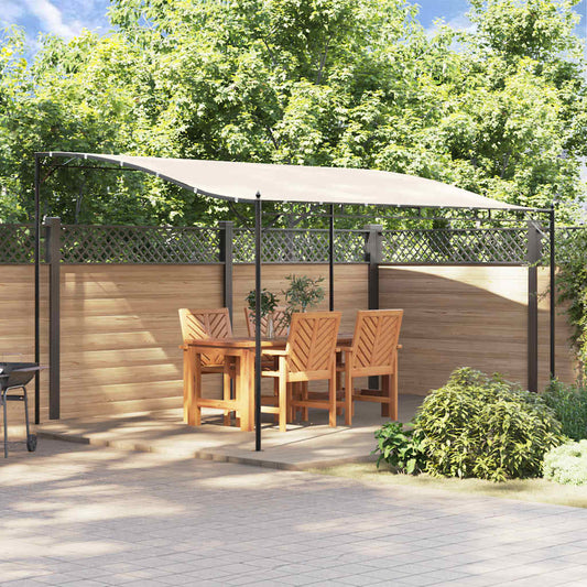 vidaXL Canopy Cream 4x3 m 180 g/m² Fabric and Steel