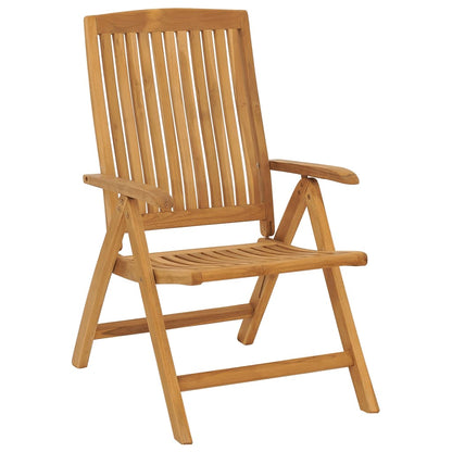 vidaXL Reclining Garden Chair | Set of 4 | Teak | Solid teak wood | Medium