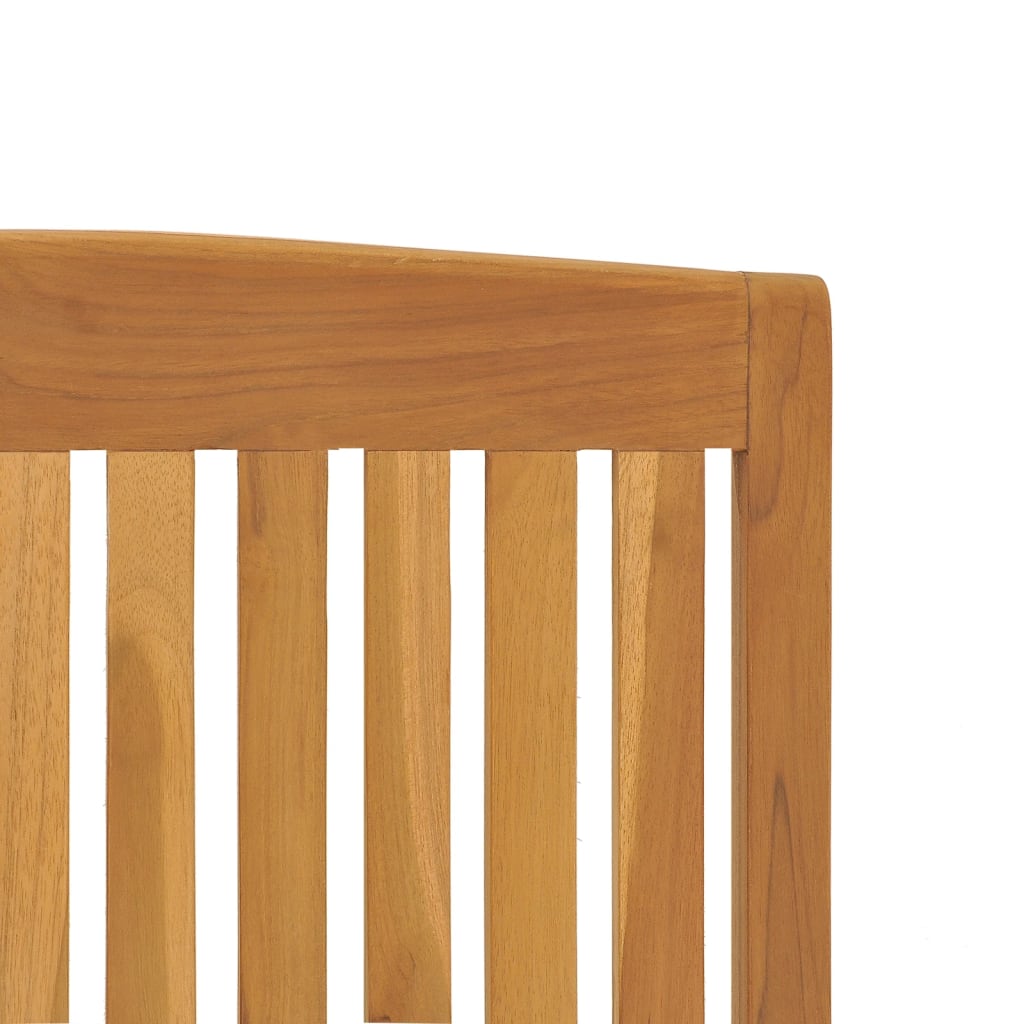 vidaXL Reclining Garden Chair | Set of 4 | Teak | Solid teak wood | Medium