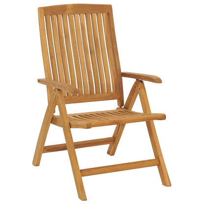 vidaXL Reclining Garden Chair | Set of 6 | Natural teak | Solid teak wood