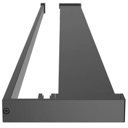 vidaXL Shower Shelf for Walk-in Shower Wall Black 115 cm Aluminium