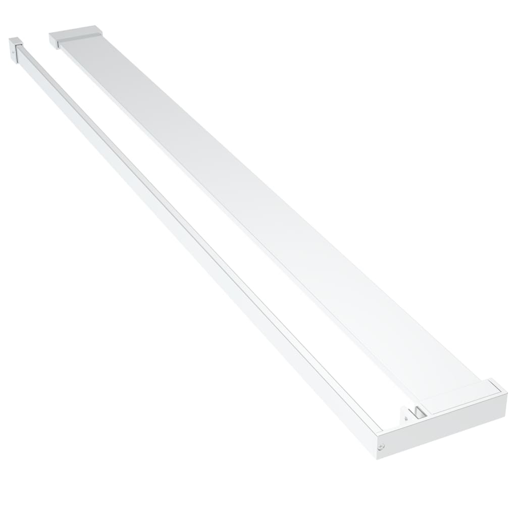 vidaXL Shower Shelf for Walk-in Shower Wall Chrome 100 cm Aluminium