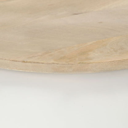 vidaXL Coffee Table White 51x51x27 cm Solid Wood Mango