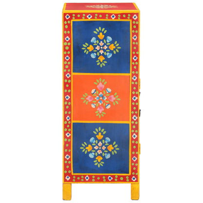 vidaXL Hand Painted Sideboard 54x30x74 cm Solid Wood Mango