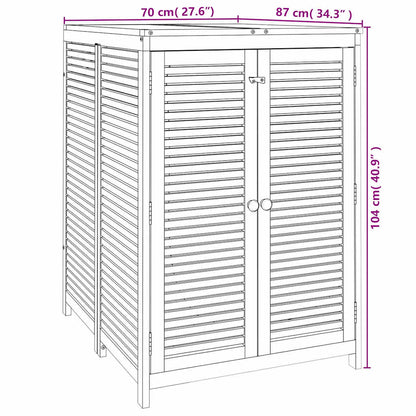 vidaXL Garden Storage Box 70x87x104 cm Solid Wood Acacia