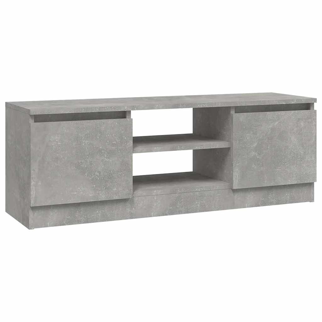 vidaXL TV Cabinet with Door Concrete Grey 102x30x36 cm