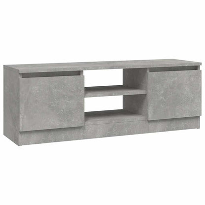 vidaXL TV Cabinet with Door Concrete Grey 102x30x36 cm