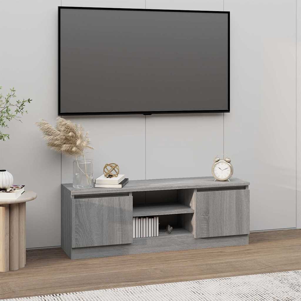 vidaXL TV Cabinet with Door Grey Sonoma 102x30x36 cm