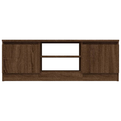 vidaXL TV Cabinet with Door Brown Oak 102x30x36 cm