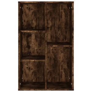 vidaXL Book Cabinet/Sideboard Smoked Oak 50x25x80 cm Engineered Wood