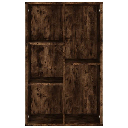 vidaXL Book Cabinet/Sideboard Smoked Oak 50x25x80 cm Engineered Wood