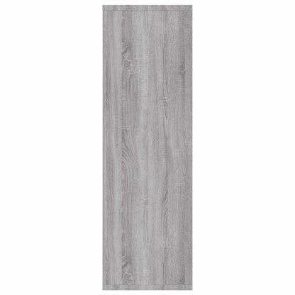 vidaXL Book Cabinet/Sideboard Grey Sonoma 50x25x80 cm Engineered Wood