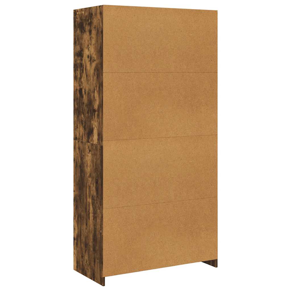 vidaXL Wardrobe Smoked Oak 100x50x200 cm Engineered Wood
