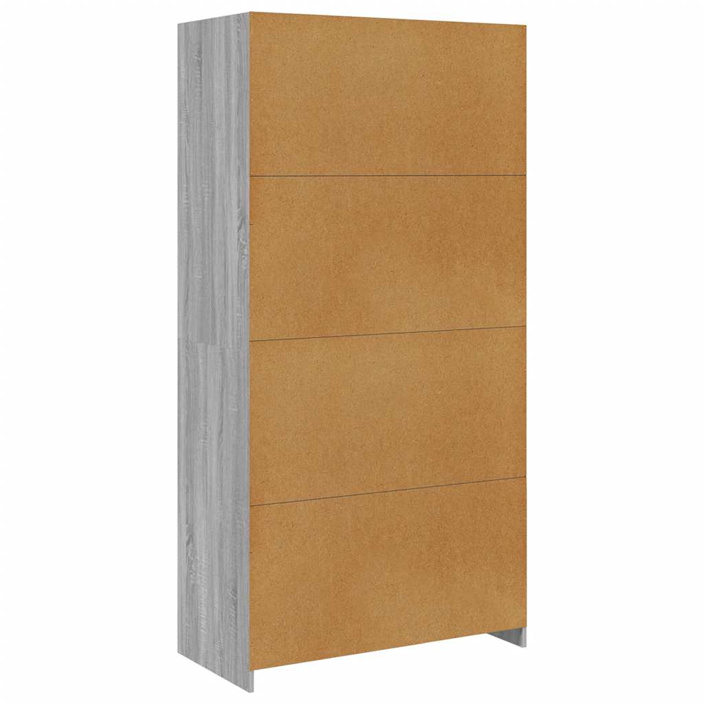 vidaXL Wardrobe Grey Sonoma 100x50x200 cm Engineered Wood