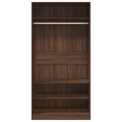 vidaXL Wardrobe Brown Oak 100x50x200 cm Engineered Wood