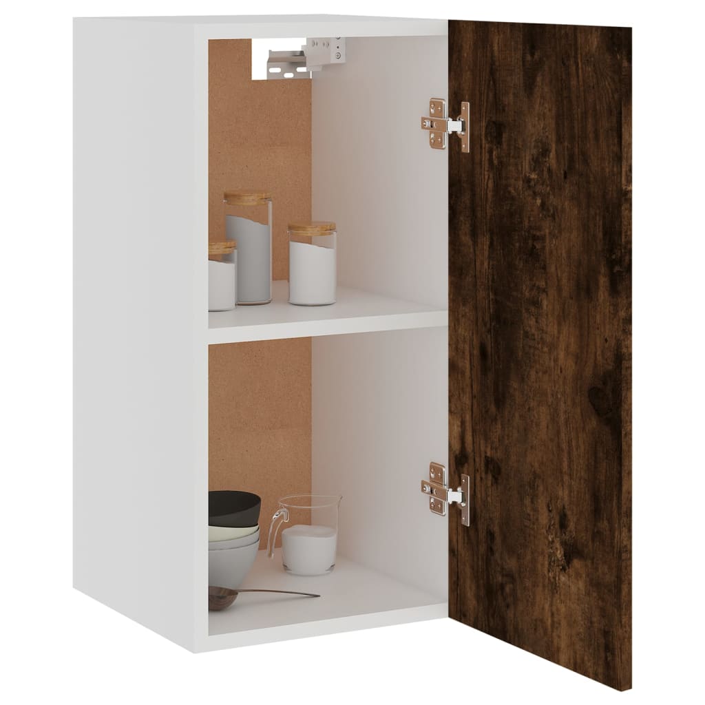vidaXL Hanging Cabinet Lyon Smoked Oak 29.5x31x60 cm Engineered Wood