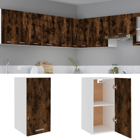 vidaXL Hanging Cabinet "Lyon" Smoked Oak 29,5x31x60 cm Engineered Wood