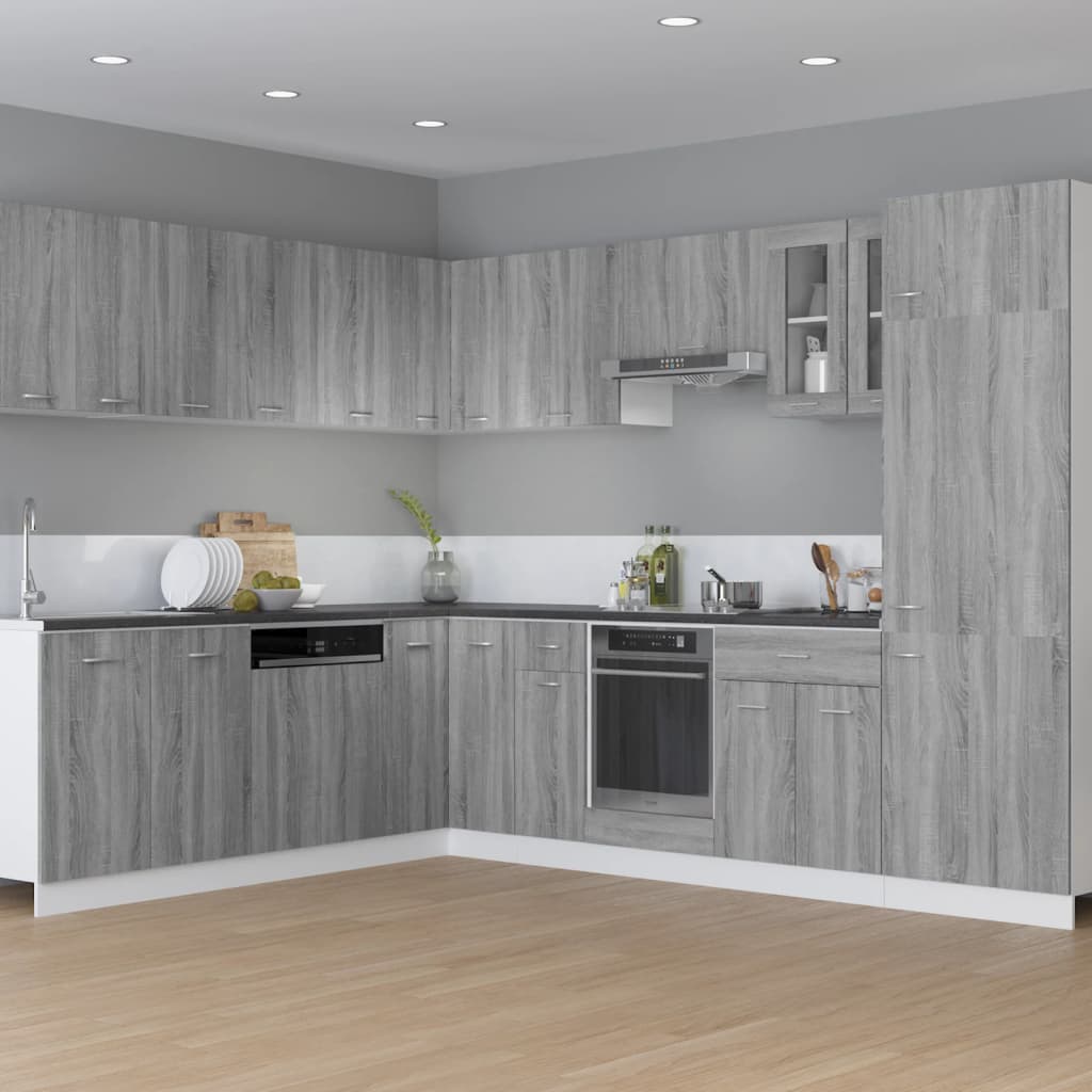 vidaXL Hanging Cabinet "Lyon" Grey Sonoma 29,5x31x60 cm Engineered Wood