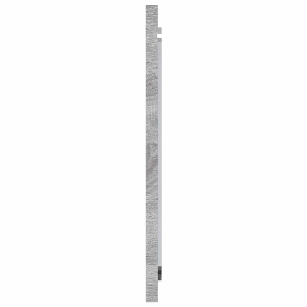 vidaXL 2 Piece Bathroom Furniture Set Grey Sonoma Engineered Wood