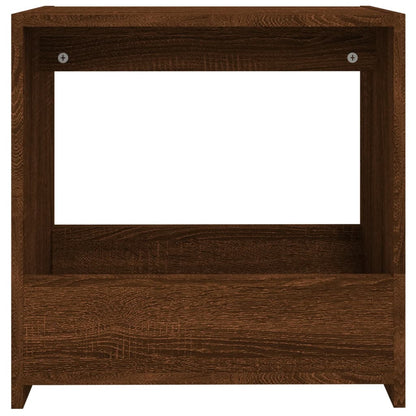 vidaXL Side Table Brown Oak 50x26x50 cm Engineered Wood