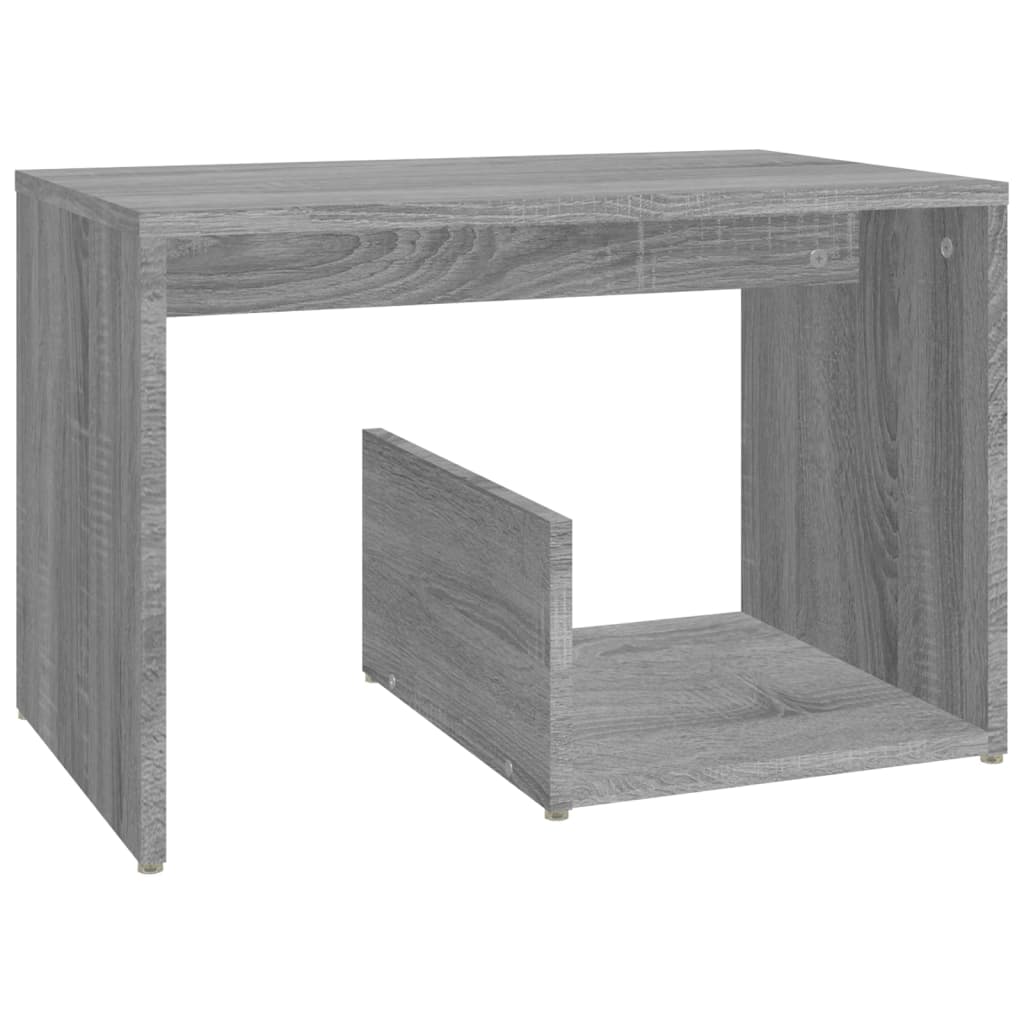 vidaXL Side Table Grey Sonoma 59x36x38 cm Engineered Wood