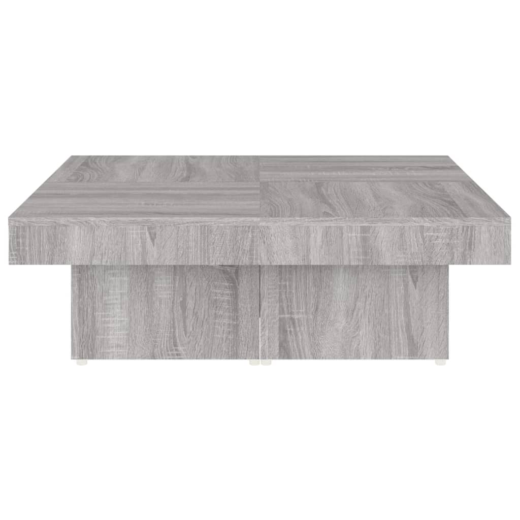 vidaXL Coffee Table Grey Sonoma 90x90x28 cm Engineered Wood