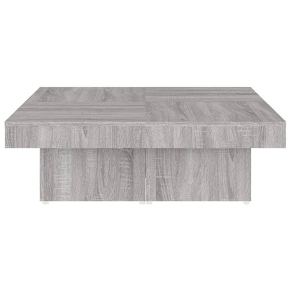 vidaXL Coffee Table Grey Sonoma 90x90x28 cm Engineered Wood