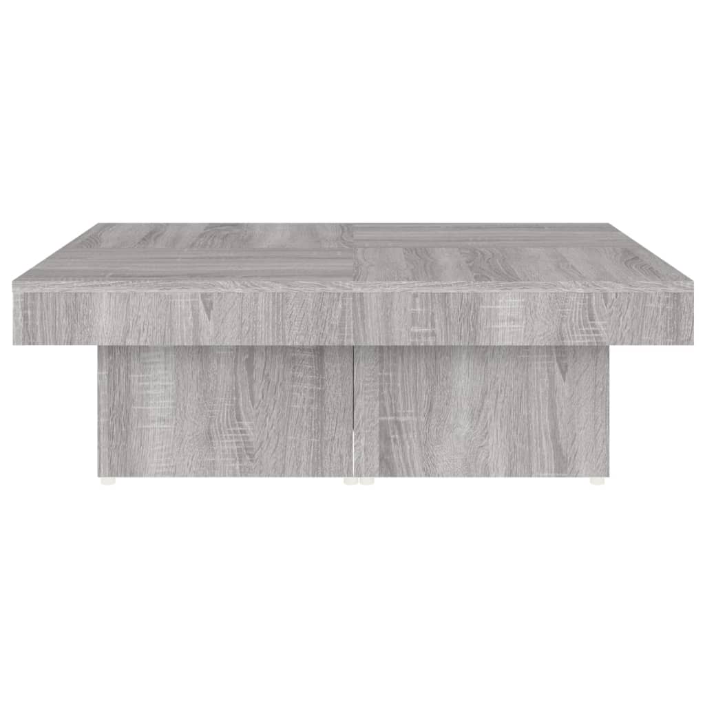 vidaXL Coffee Table Grey Sonoma 90x90x28 cm Engineered Wood