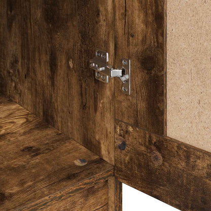 vidaXL Wardrobe Smoked Oak 82,5x51,5x180 cm Engineered Wood