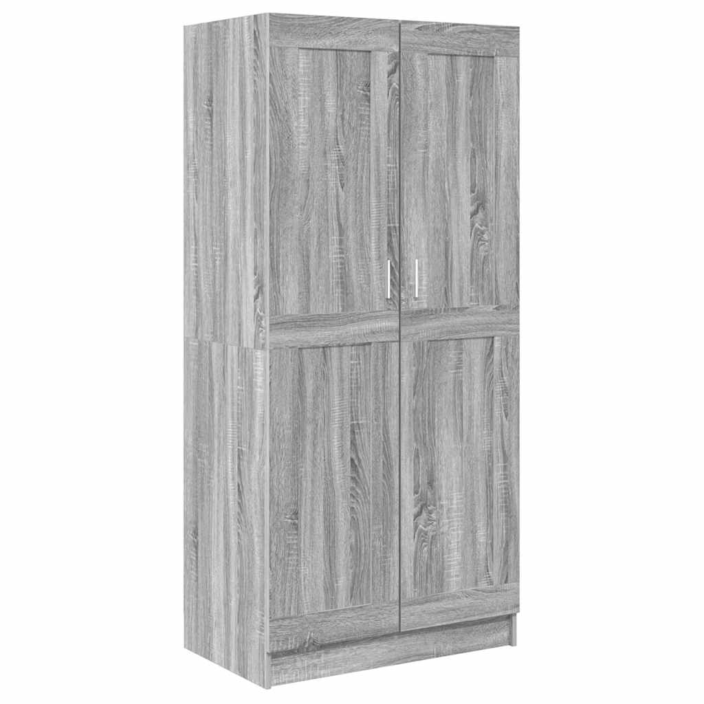 vidaXL Wardrobe Grey Sonoma 82,5x51,5x180 cm Engineered Wood