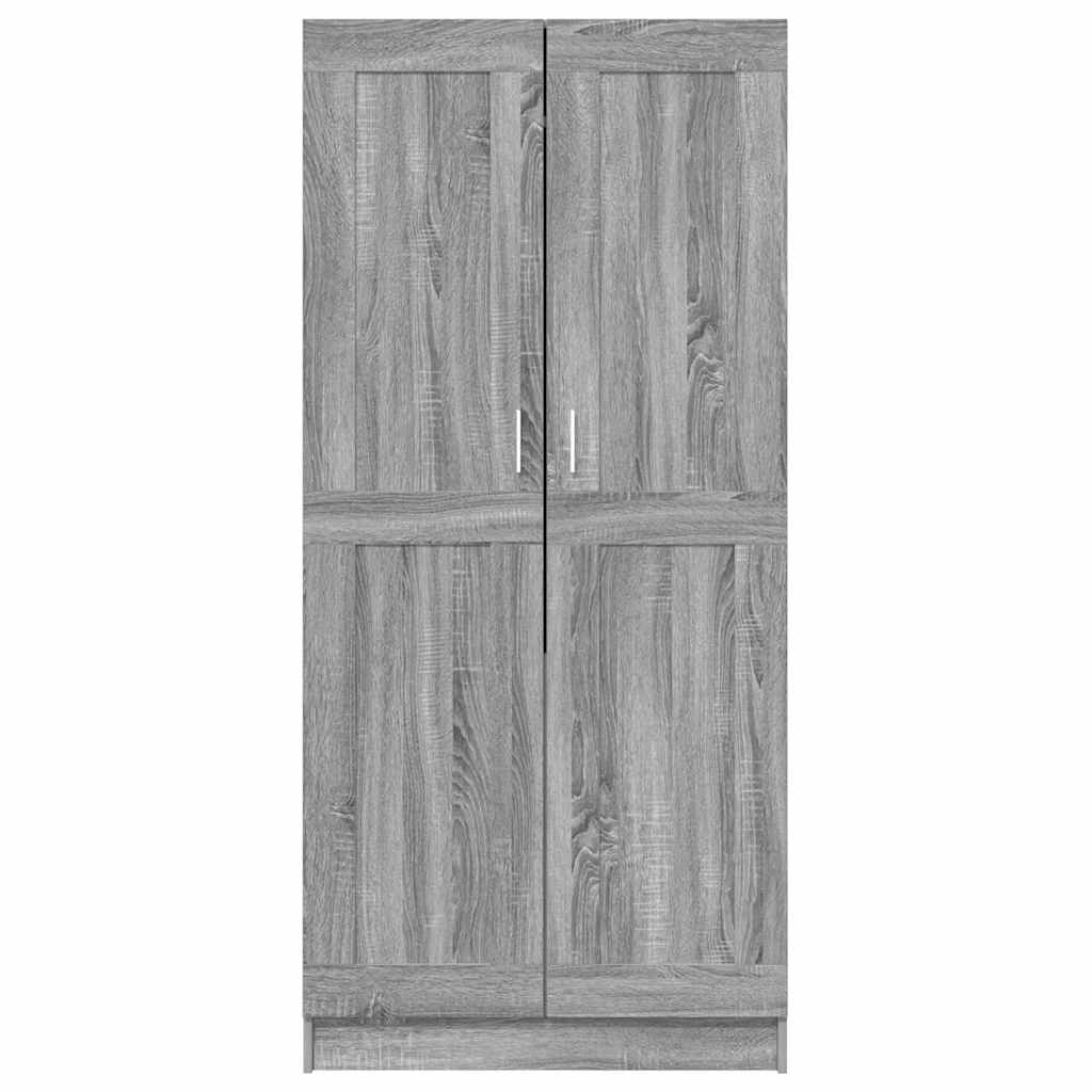 vidaXL Wardrobe Grey Sonoma 82,5x51,5x180 cm Engineered Wood