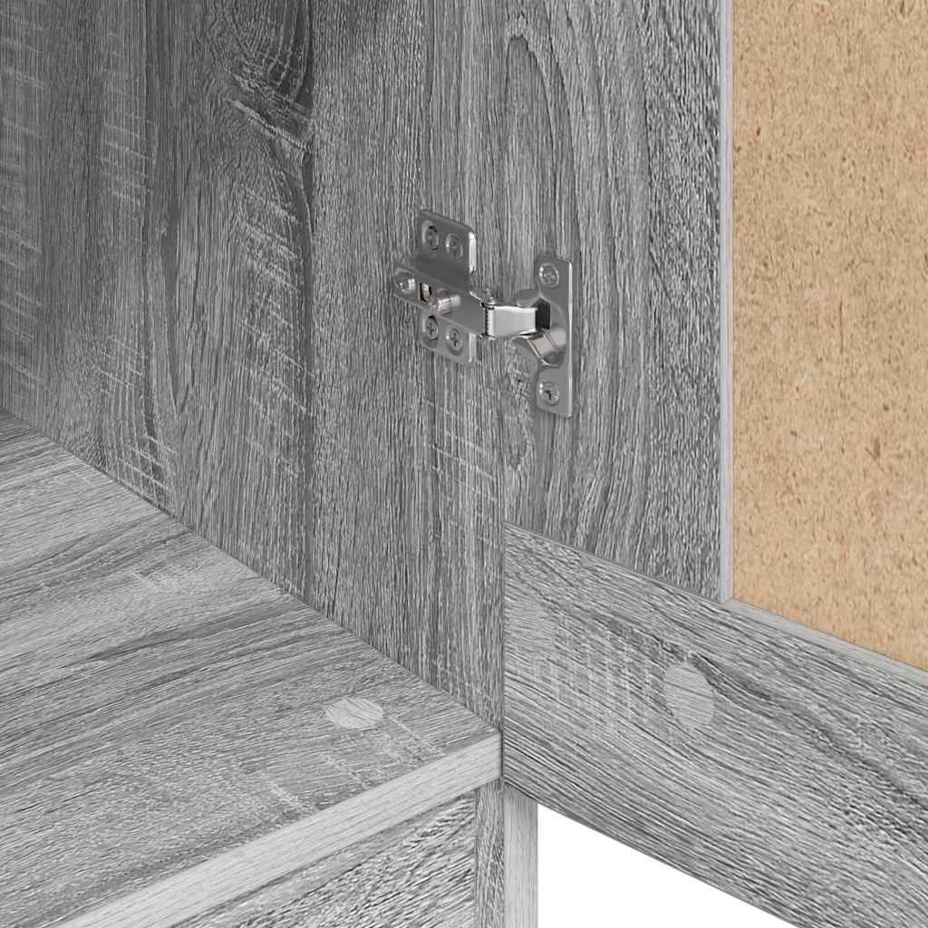 vidaXL Wardrobe Grey Sonoma 82,5x51,5x180 cm Engineered Wood