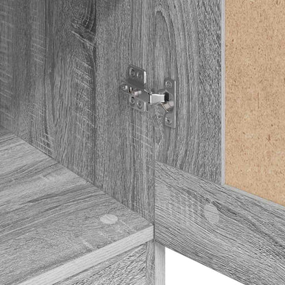 vidaXL Wardrobe Grey Sonoma 82,5x51,5x180 cm Engineered Wood