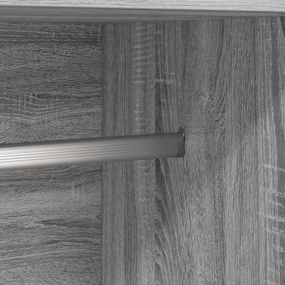 vidaXL Wardrobe Grey Sonoma 82,5x51,5x180 cm Engineered Wood