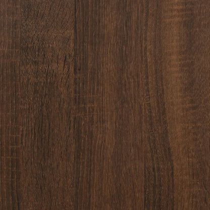 vidaXL Wall Shelves 2 pcs Brown Oak 50x15x50 cm Engineered Wood