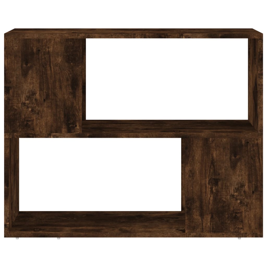 vidaXL Book Cabinet/Room Divider Smoked Oak 80x24x63 cm