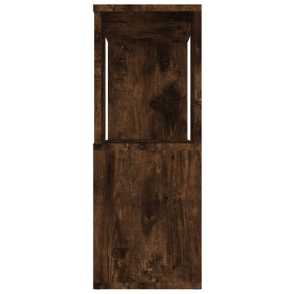 vidaXL Book Cabinet/Room Divider Smoked Oak 80x24x63 cm