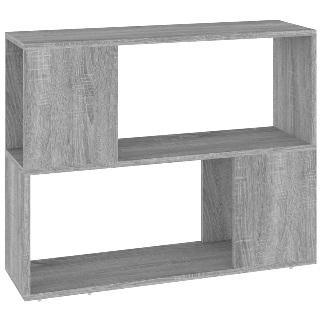 vidaXL Book Cabinet/Room Divider Grey Sonoma 80x24x63 cm